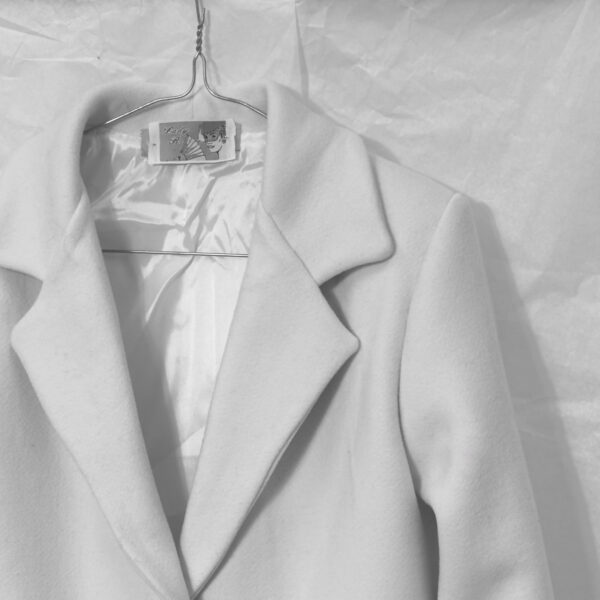 Cappotto in lana bianco pronto moda lady r