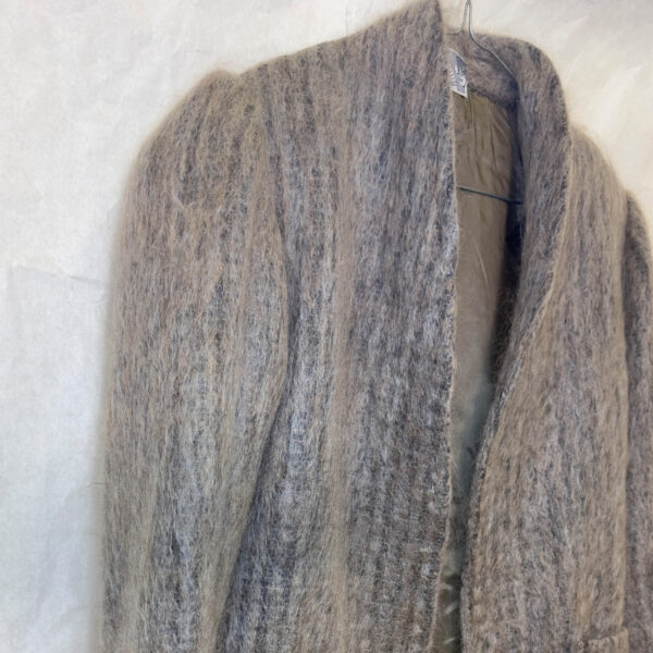 Pronto Moda Lady R Giacca sartoriale, pezzo unico, su tessuto di pura lana Mohair.